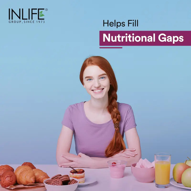 Inlife Multivitamin and Minerals Supplement with Ginseng, Grape Seed, Lutein & Probiotics | Vegetarian Tablets - 5