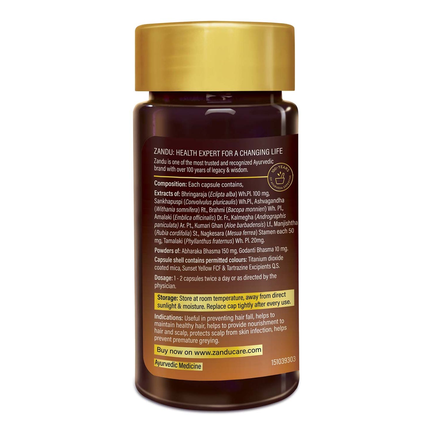 Zandu Ayurvedic Hair Growth 60 Capsule