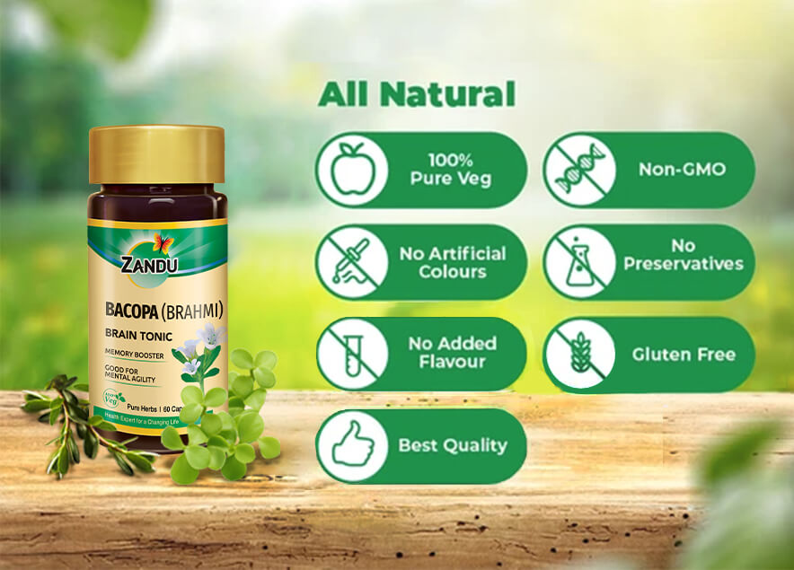 Zandu Pure Brahmi 60 Capsules
