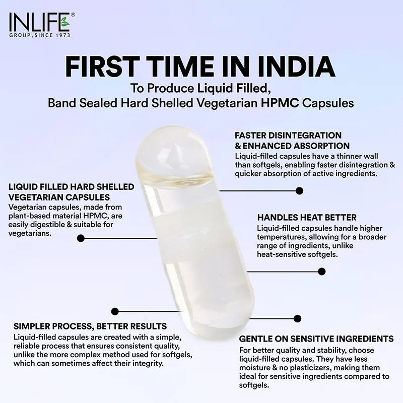 Inlife Coconut Oil Supplement | 500mg | Veg. Capsules - 5