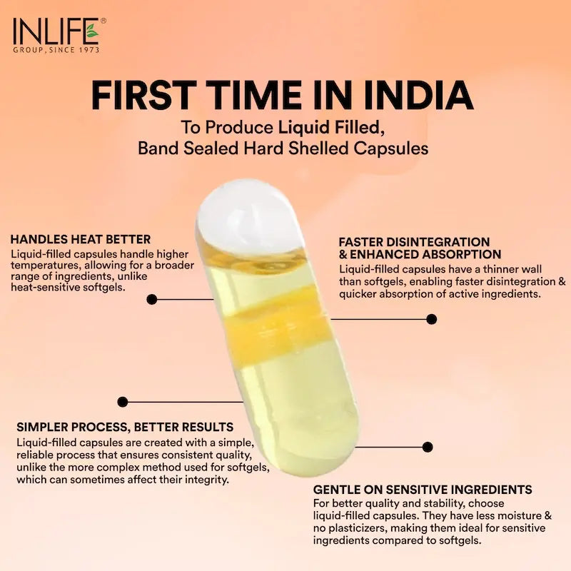 Inlife Garlic Oil Supplement | 500mg | 60 Liquid Filled Capsules