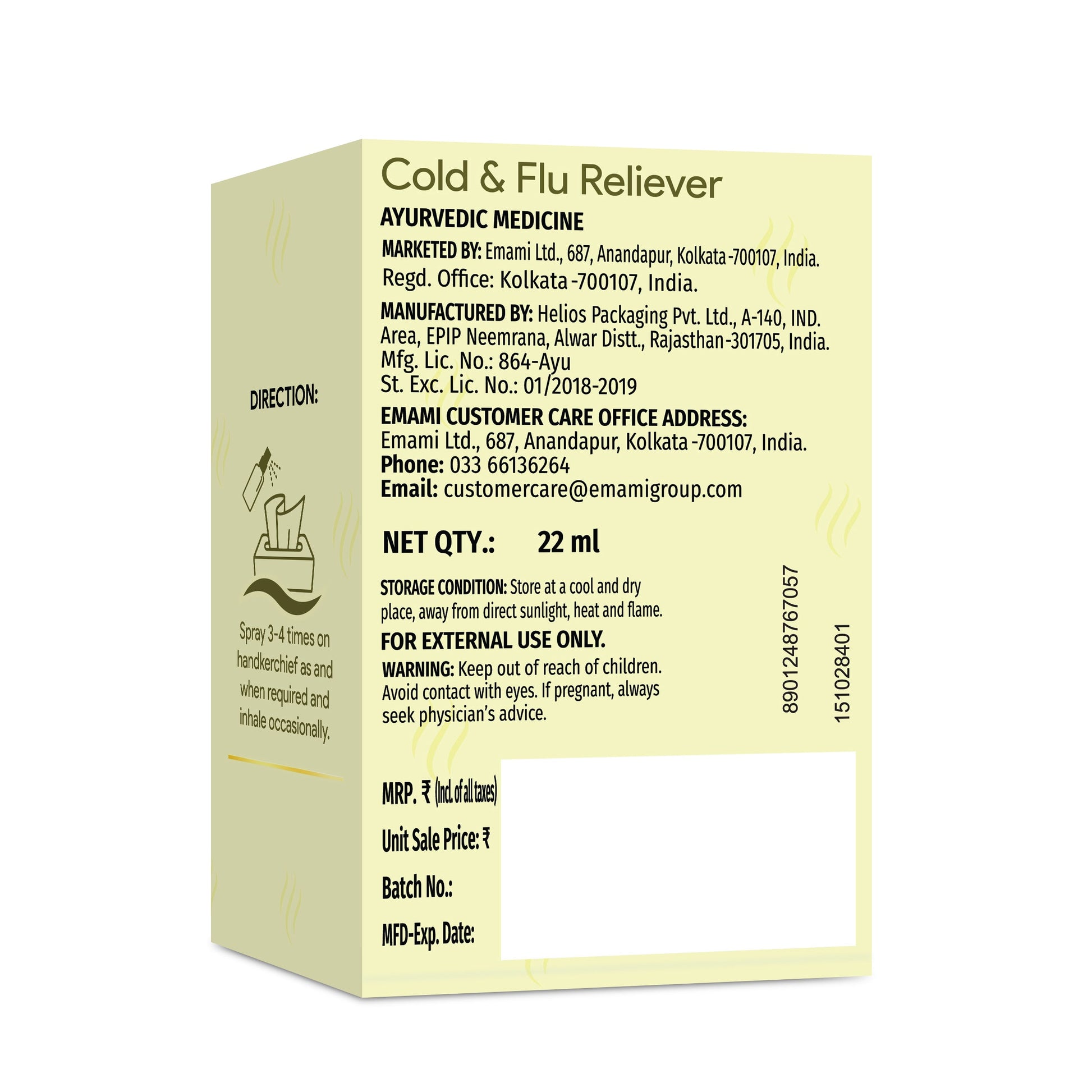 Zandu Cold & Flu Nasal Spray 22ml