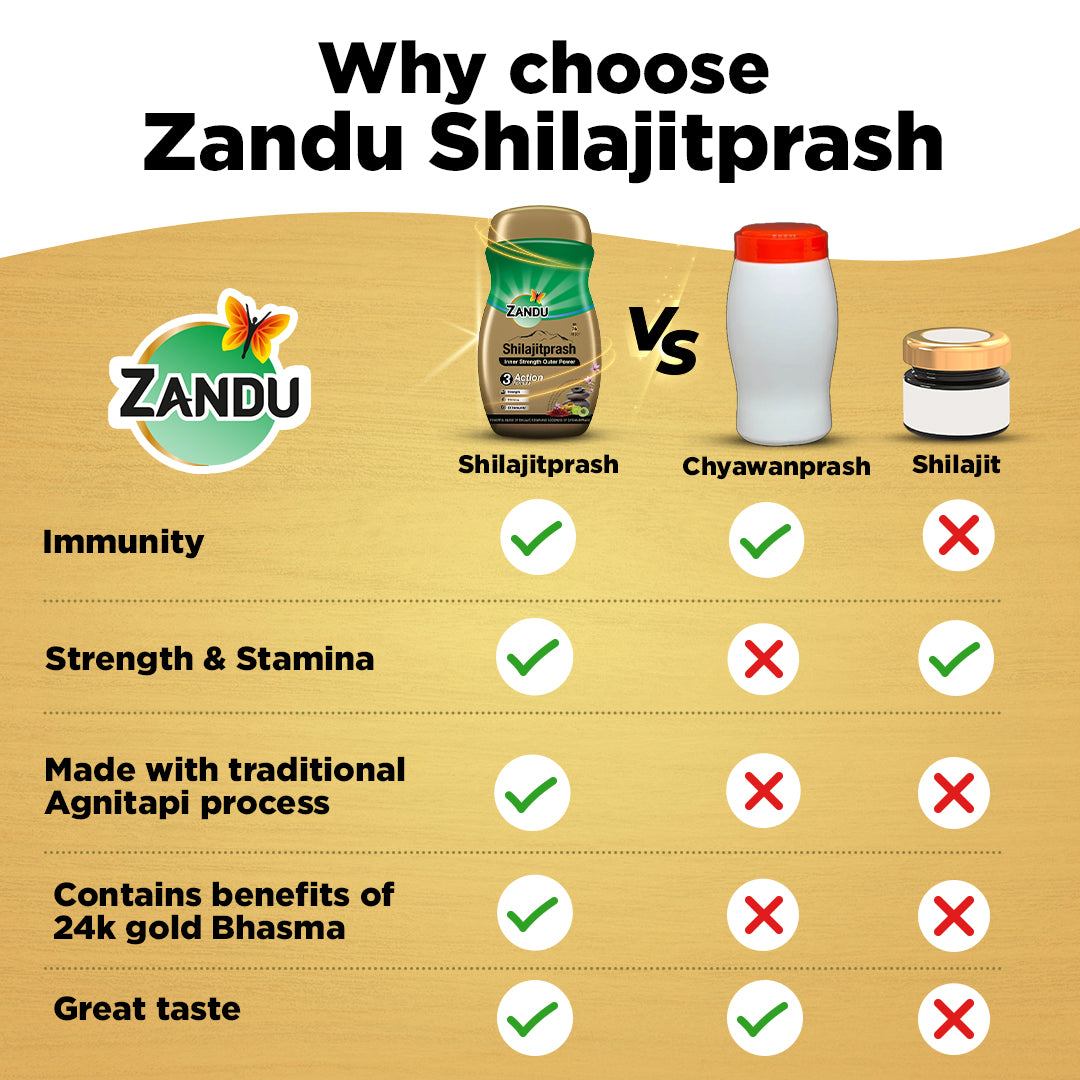 Zandu Shilajitprash for Strength