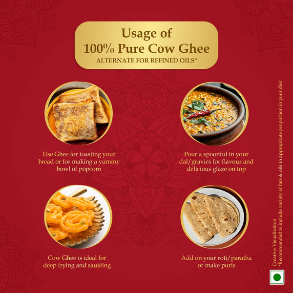 Dabur 100% Pure Daanedaar Cow Ghee With Rich Aroma