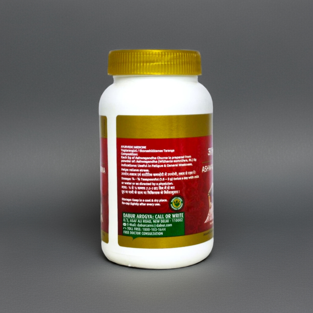Dabur Ashwagandha Churna – Traditional Ayurvedic Root Powder