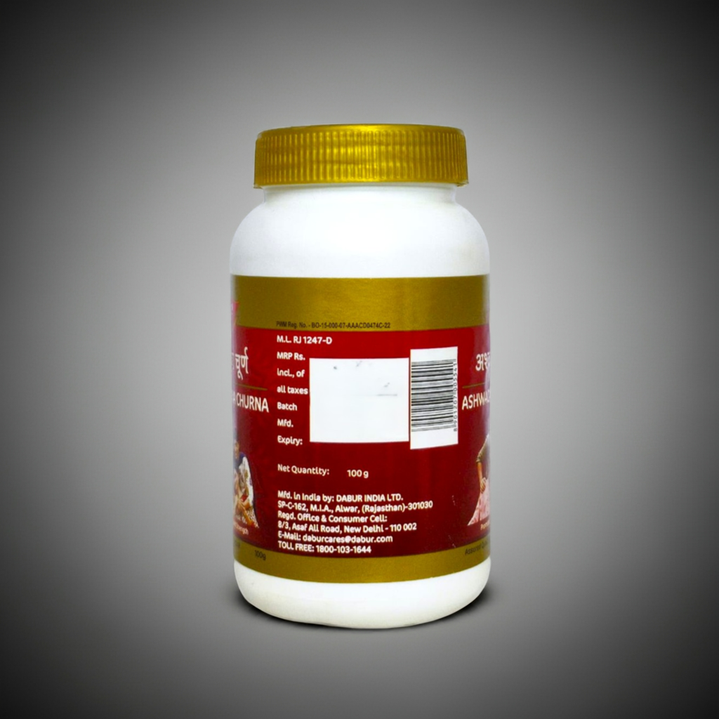 Dabur Ashwagandha Churna – Traditional Ayurvedic Root Powder