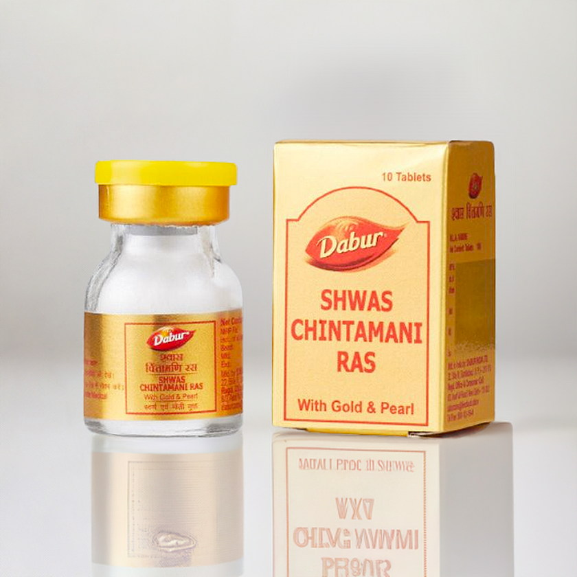 Dabur Shwas Chintamani Ras 10 Tablets