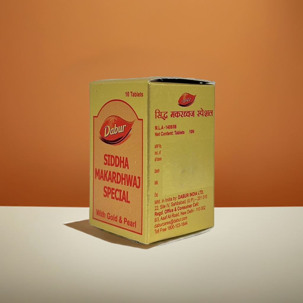 Dabur Siddha Makardhwaj Special 10 Tablet – Traditional Herbal Supplement,