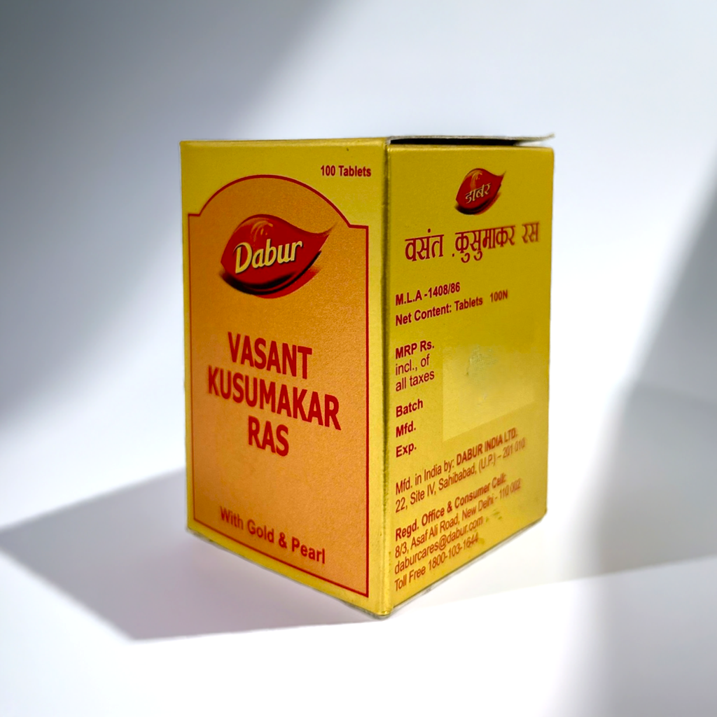 Dabur Vasant Kusumakar Ras Gold 100 Tablets