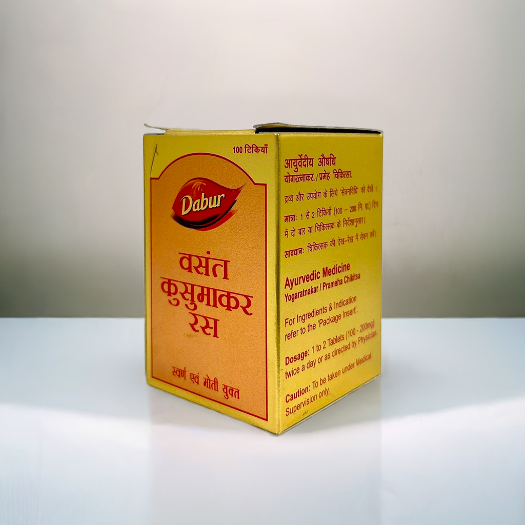 Dabur Vasant Kusumakar Ras Gold 100 Tablets