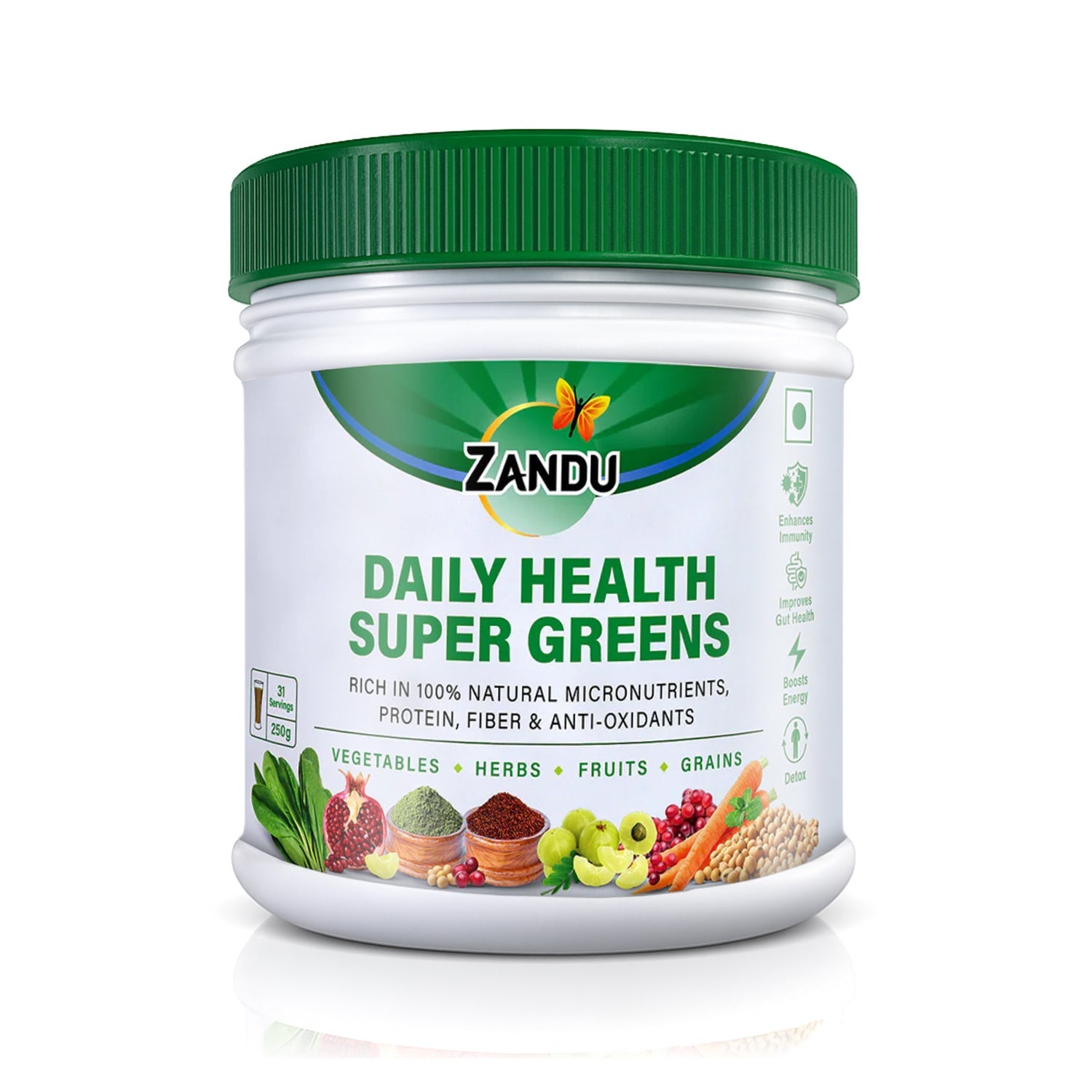 Zandu Daily Supergreens Powder Drink 250g