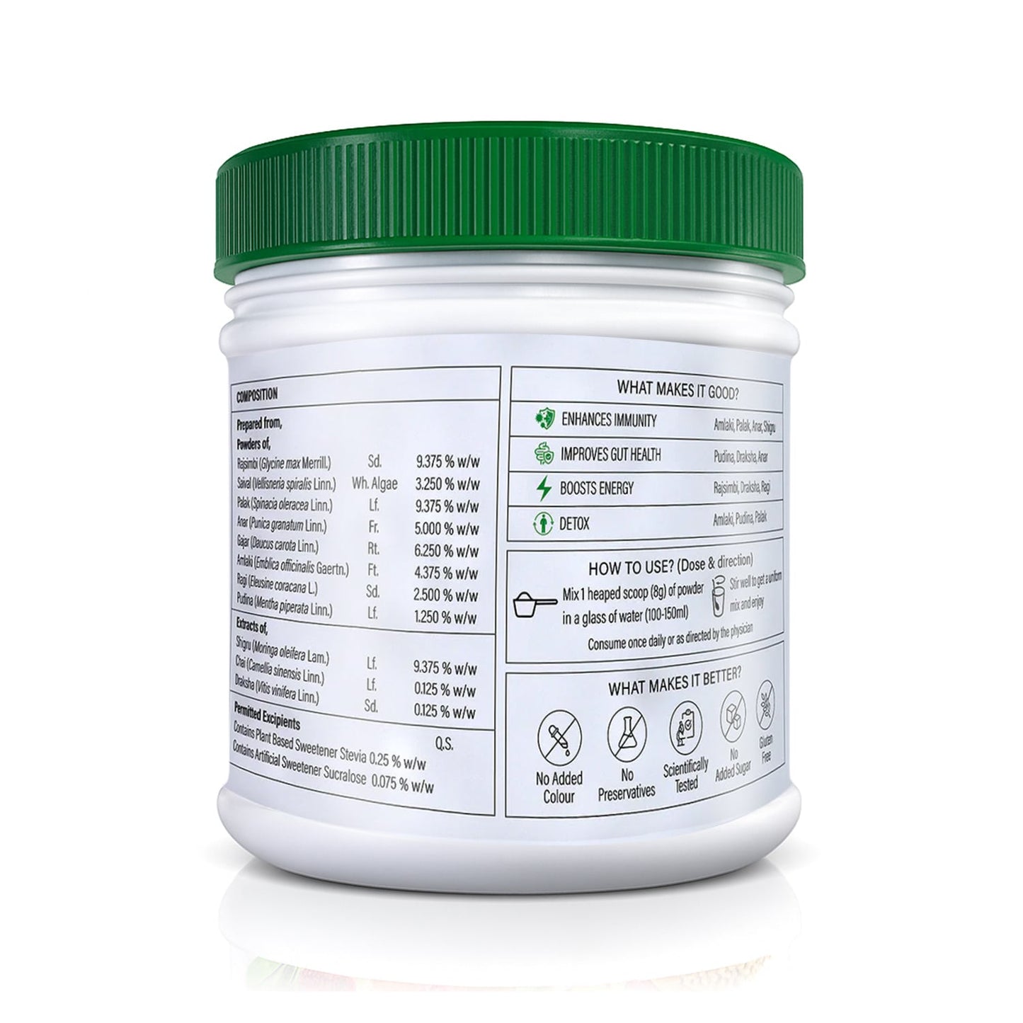 Zandu Daily Supergreens Powder Drink 250g