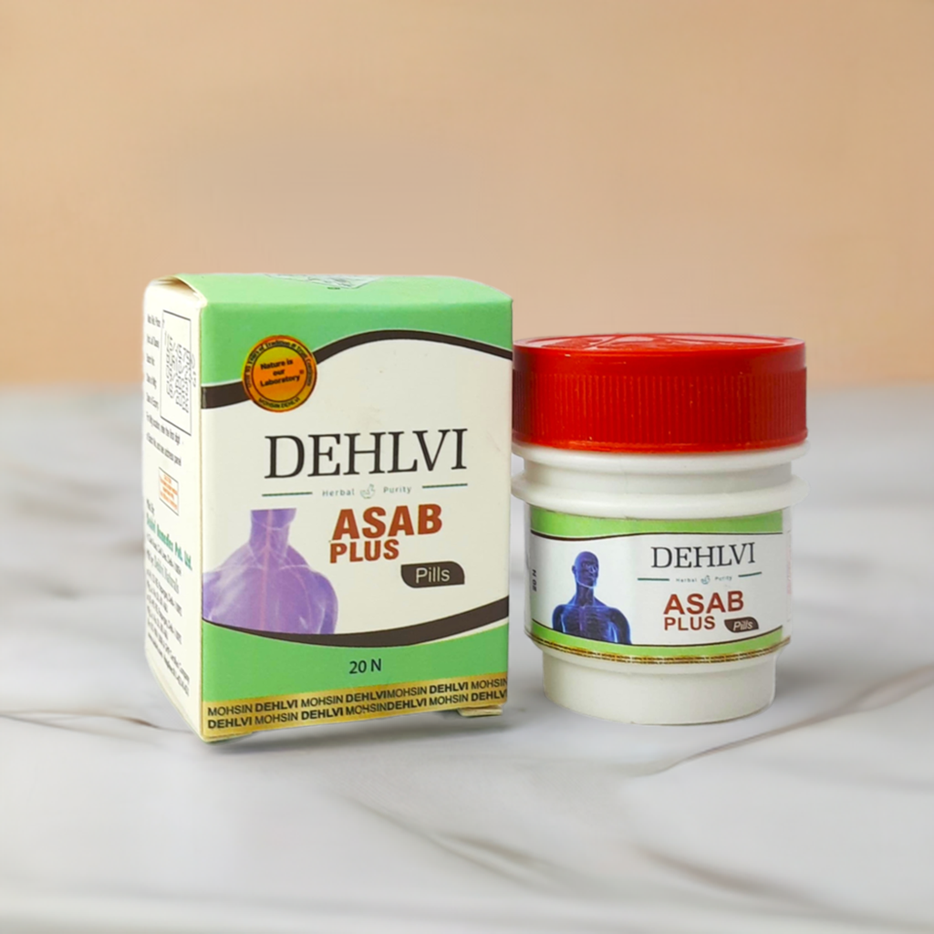 Dehlvi Asab Plus 20Pills (Pack Of 2) – Traditional Herbal Blend with Botanical and Mineral Ingredients