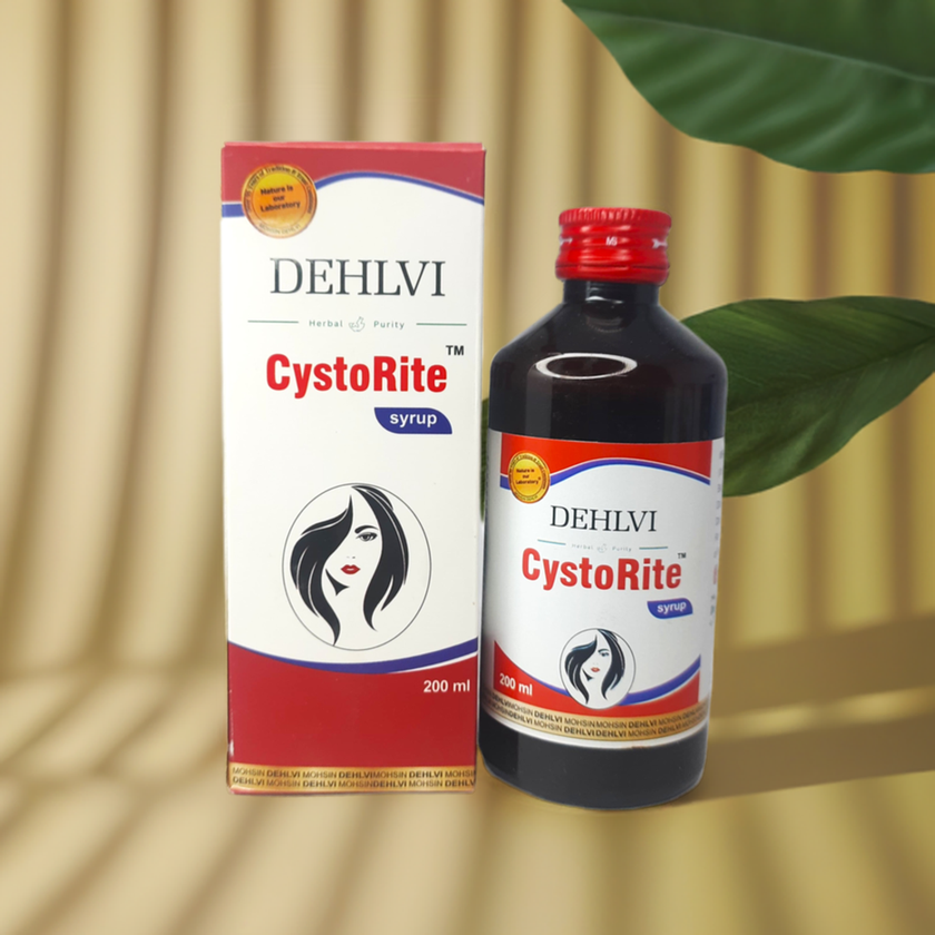 Dehlvi CystoRite Syrup 200ml – Traditional Herbal Syrup with Plant-Based Ingredients
