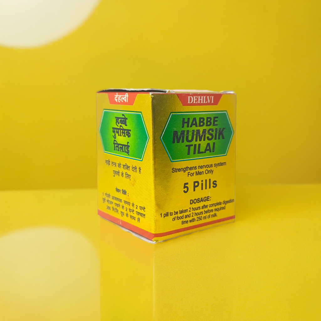 Dehlvi Habbe Mumsik Tilai 5Pills – Natural Botanical Blend for Daily Energy & Wellness Support