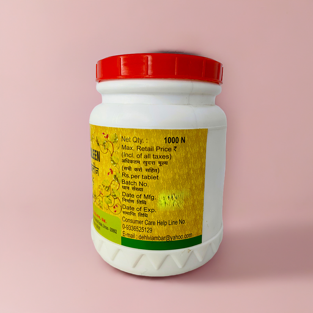 Dehlvi Qurs Alkaleen 1000 Tablets Herbal Suppliment