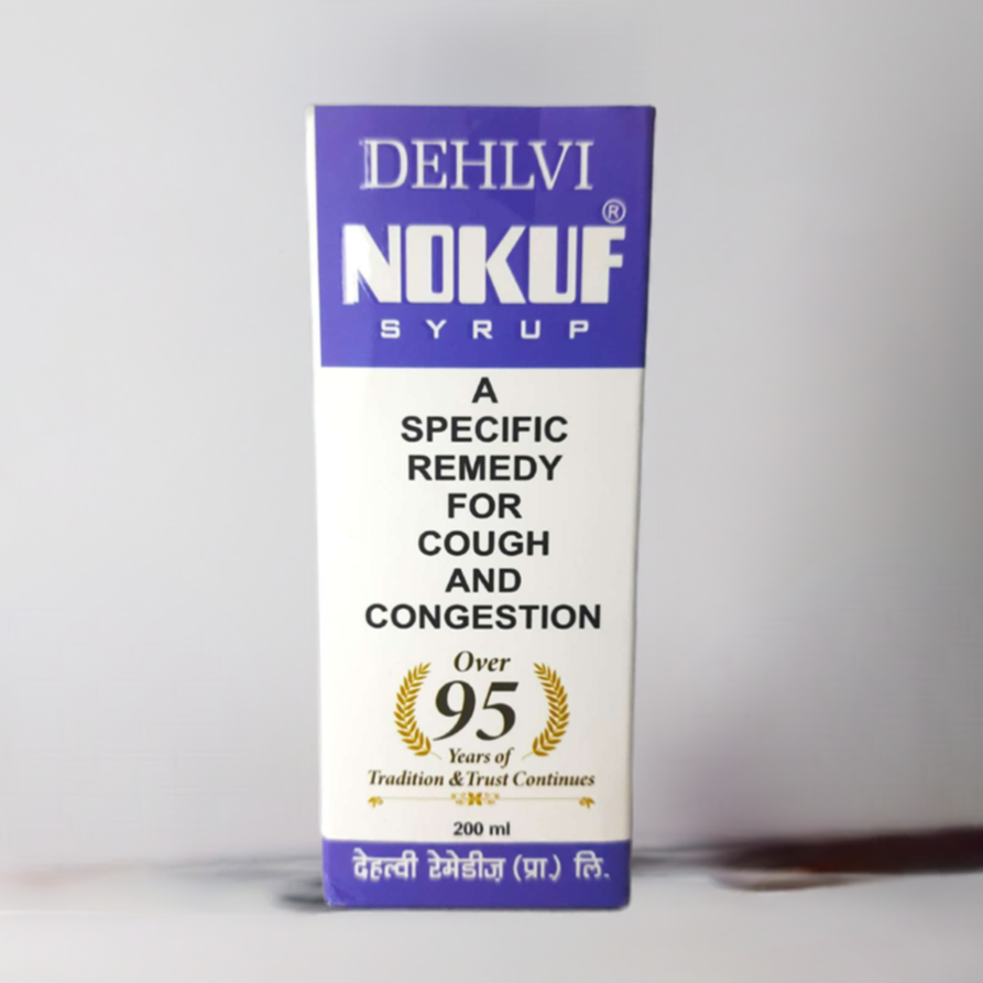 Dehlvi Remedies Nokuf Syrup 200ml Traditional Herbal Blend