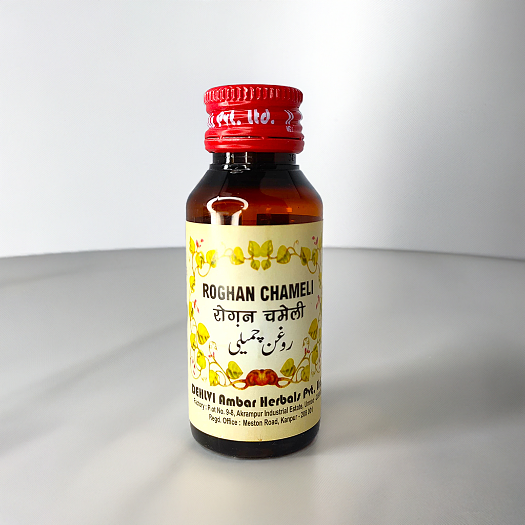 Dehlvi Roghan Chameli 50ml (Pack of 2) – Herbal Hair Oil with Jasmine and Sesame