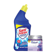 Sani Fresh Advanced Toilet Cleaner (Free Odonil 48g) 1L