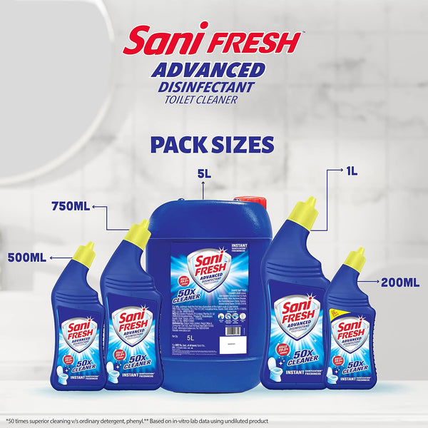 Sani Fresh Advanced Toilet Cleaner (Free Odonil 48g) 1L
