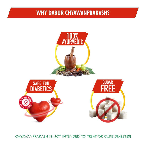 Dabur Chyawanprakash Sugar-Free 500g (Pack of 2)