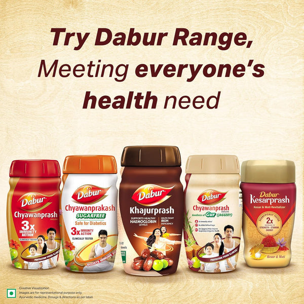 Dabur Khajurprash | 3X Immunity Action | Supports Healthy Haemoglobin Levels | Natural Source of Iron | Goodness of Khajur & Giloy