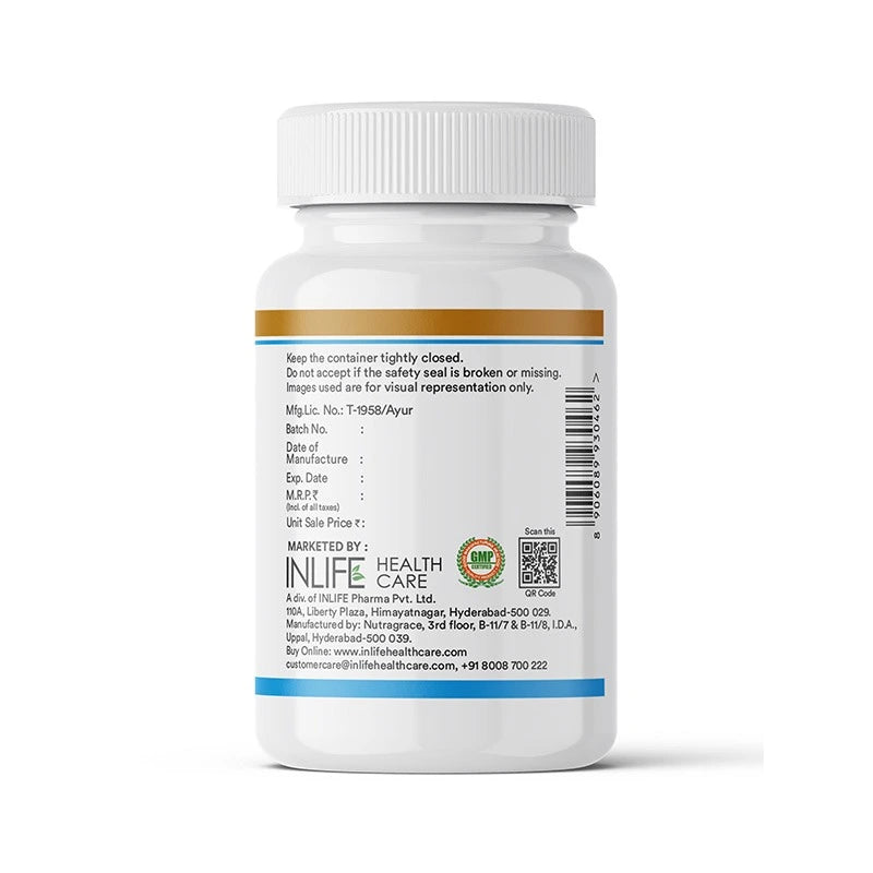 Inlife Fish Oil Omega 3 Fatty Acids Supplement | 1000mg 60 Capsules