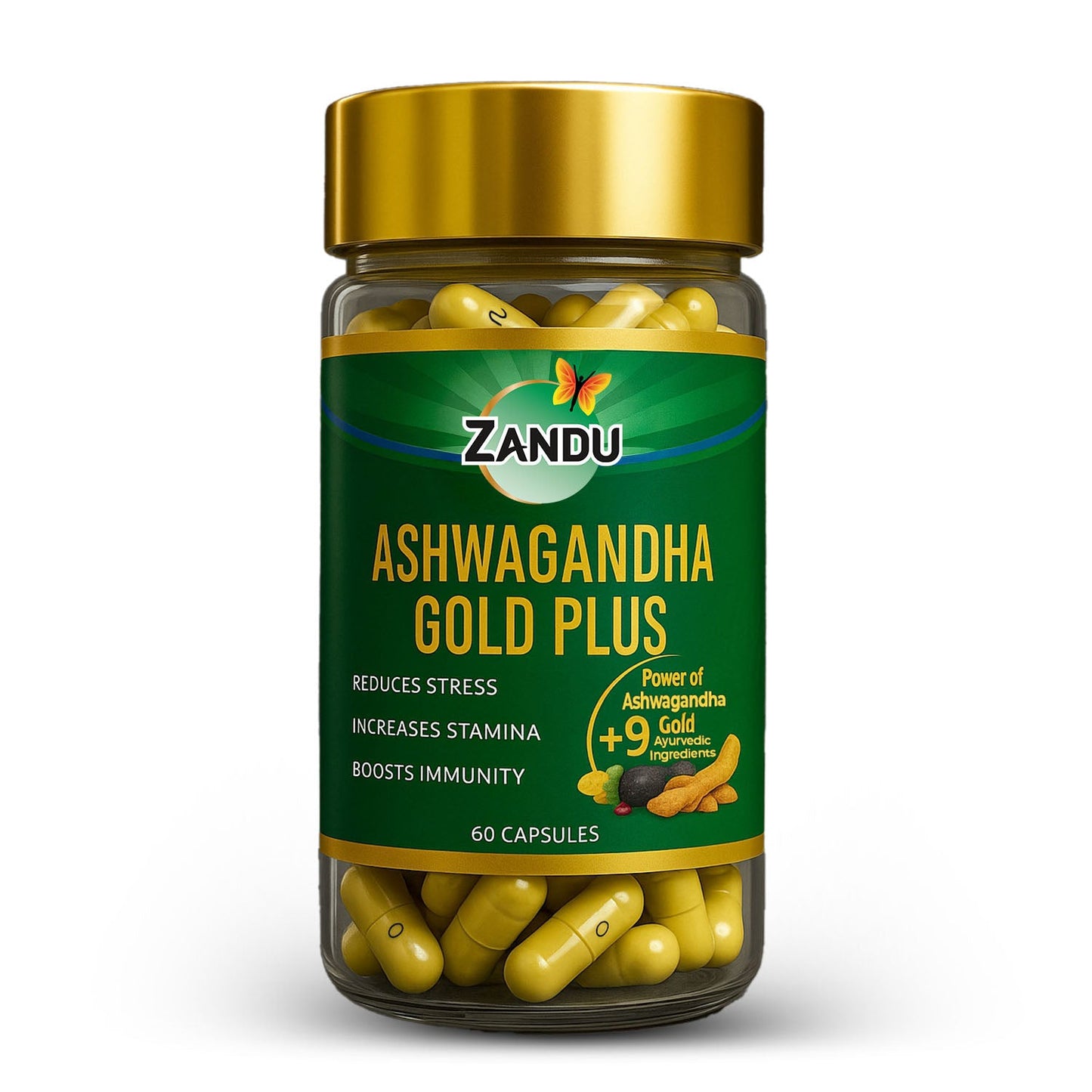 Zandu Ashwagandha Gold Plus 60 Capsules