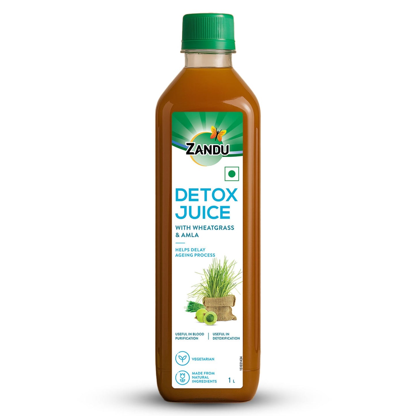 Zandu Full Body Detox Juice (Wheatgrass & Amla)
