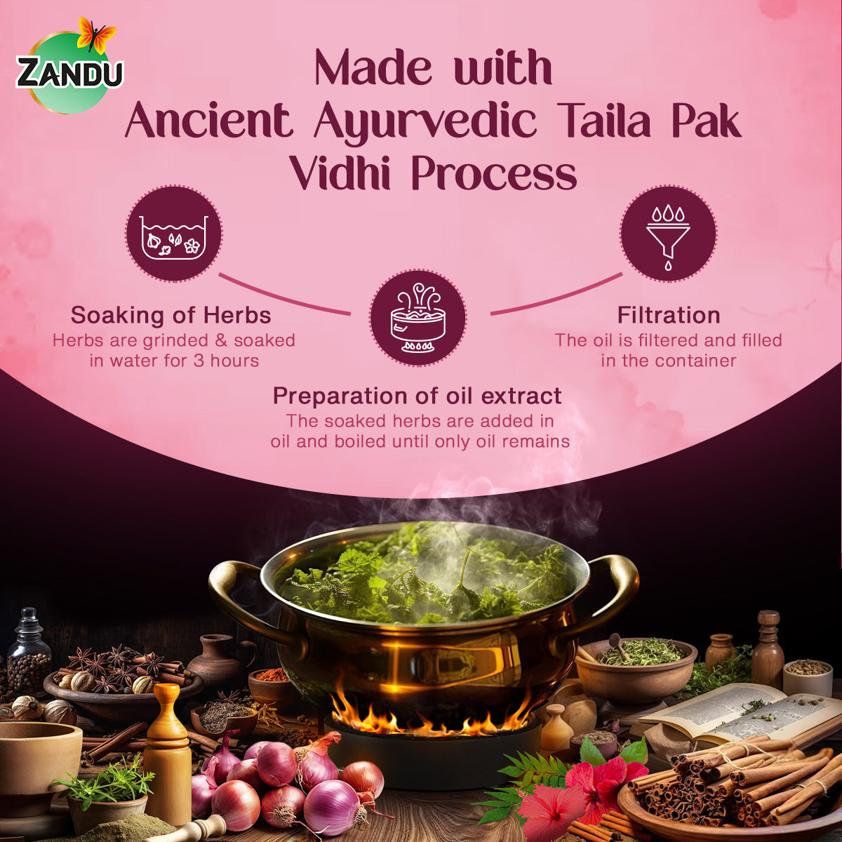 Zandu Ayurvedic Onion Hair Oil 200 ml