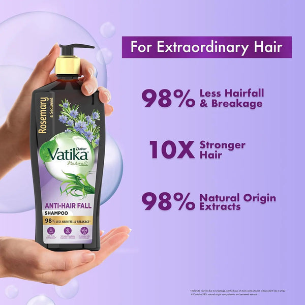 Dabur Vatika Naturals Anti Hair Fall Shampoo
                    
                      - 640ml