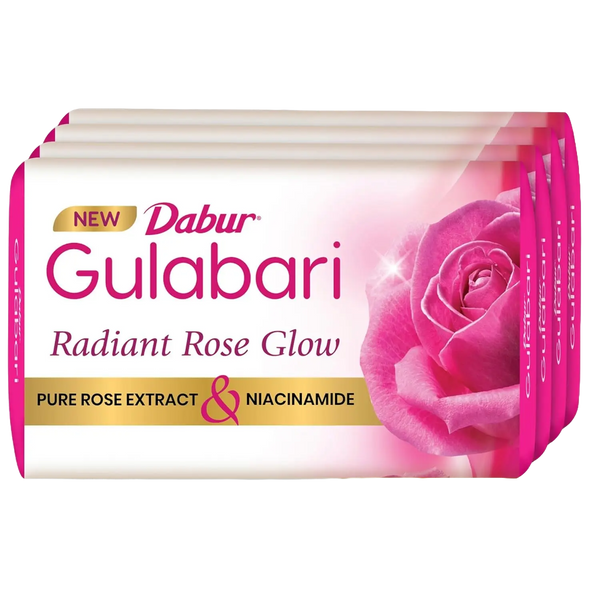 Dabur Gulabari Radiant Rose Glow Soap (Pack of 4)