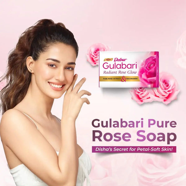 Dabur Gulabari Radiant Rose Glow Soap (Pack of 4)