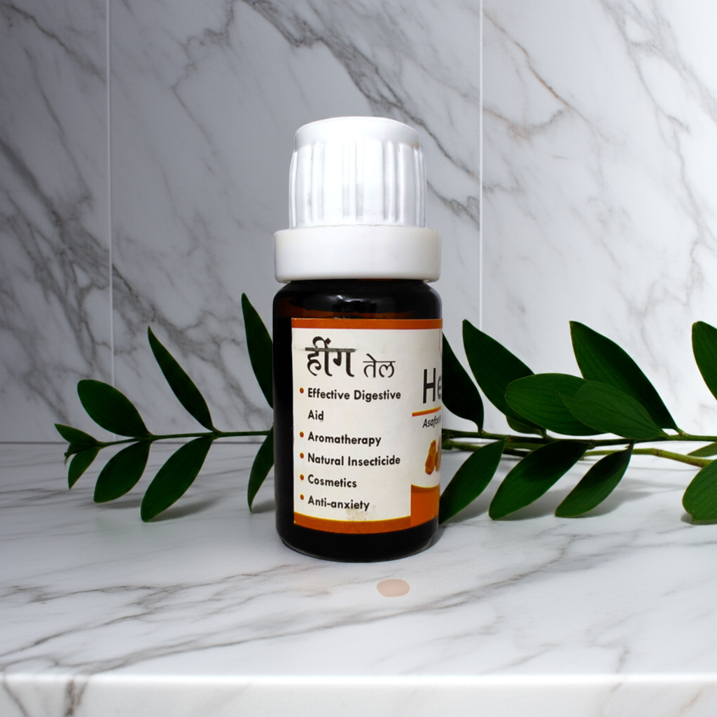 Fame Drugs Heeng Oil 10ml – Natural Asafoetida Oil for External Use | For Digestion & Baby Colic Relief