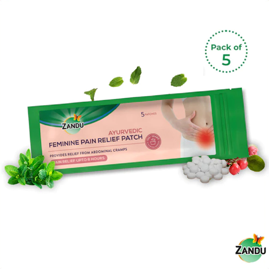 Zandu Pain Relief Patch for Cramps 5 Patches