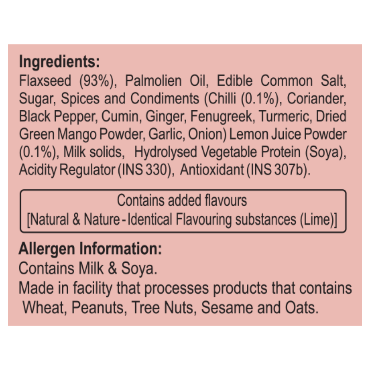 Patanjali Roasted Diet Flaxseed Chilli Lime 150g