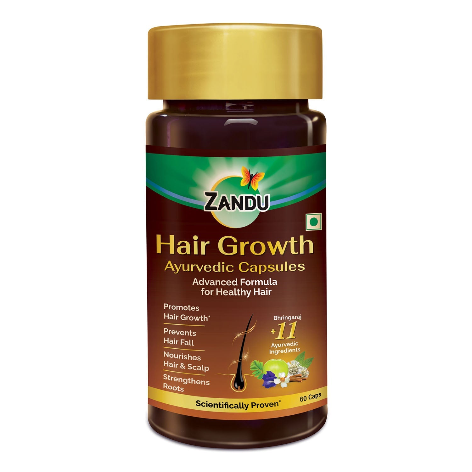 Zandu Hair Growth Ayurvedic Capsules & Mask Combo