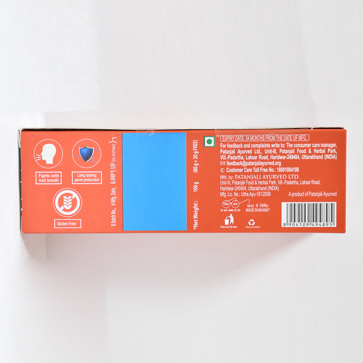 Dant Kanti Fresh Active Gel Toothpaste 80g+25%extra