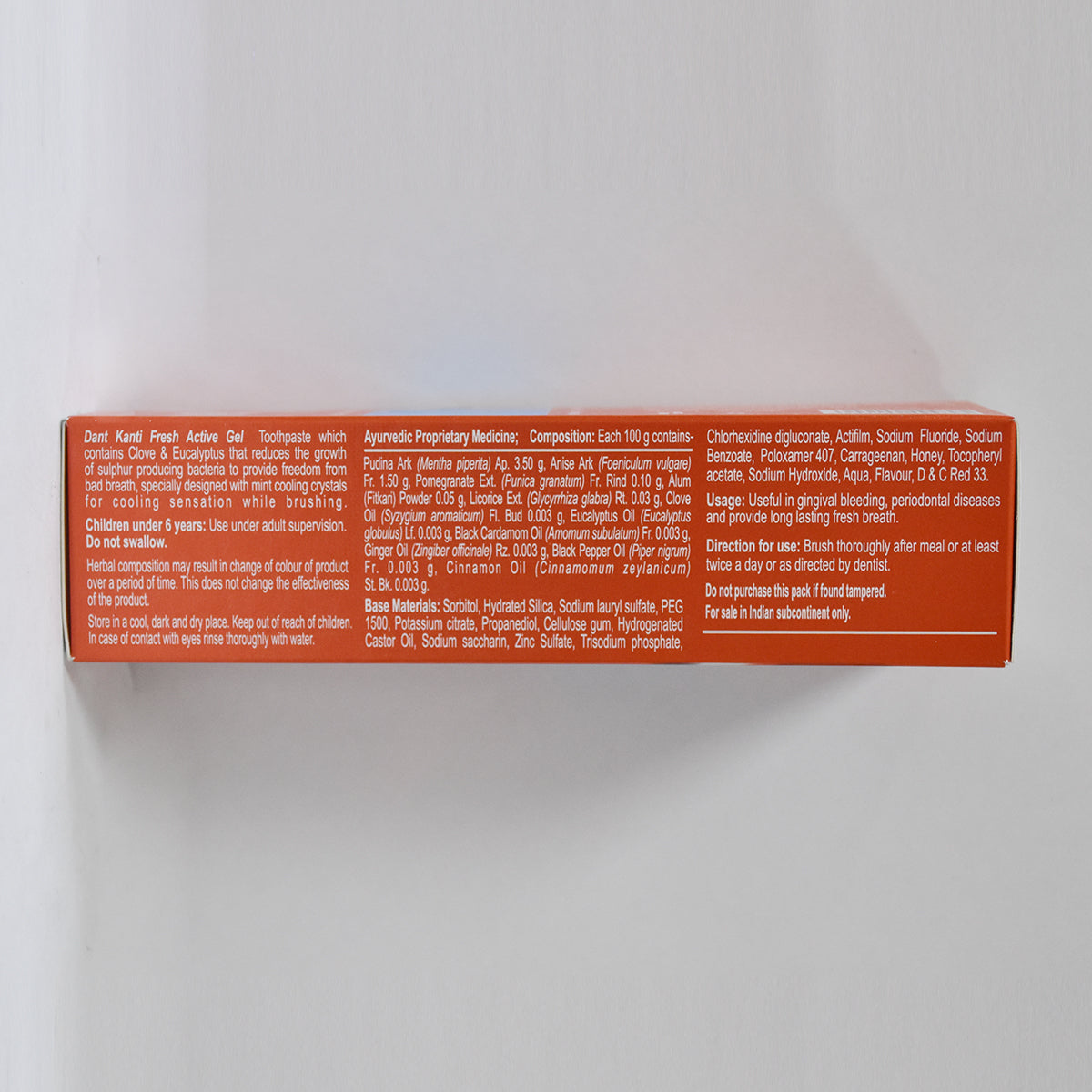 Dant Kanti Fresh Active Gel Toothpaste 80g+25%extra