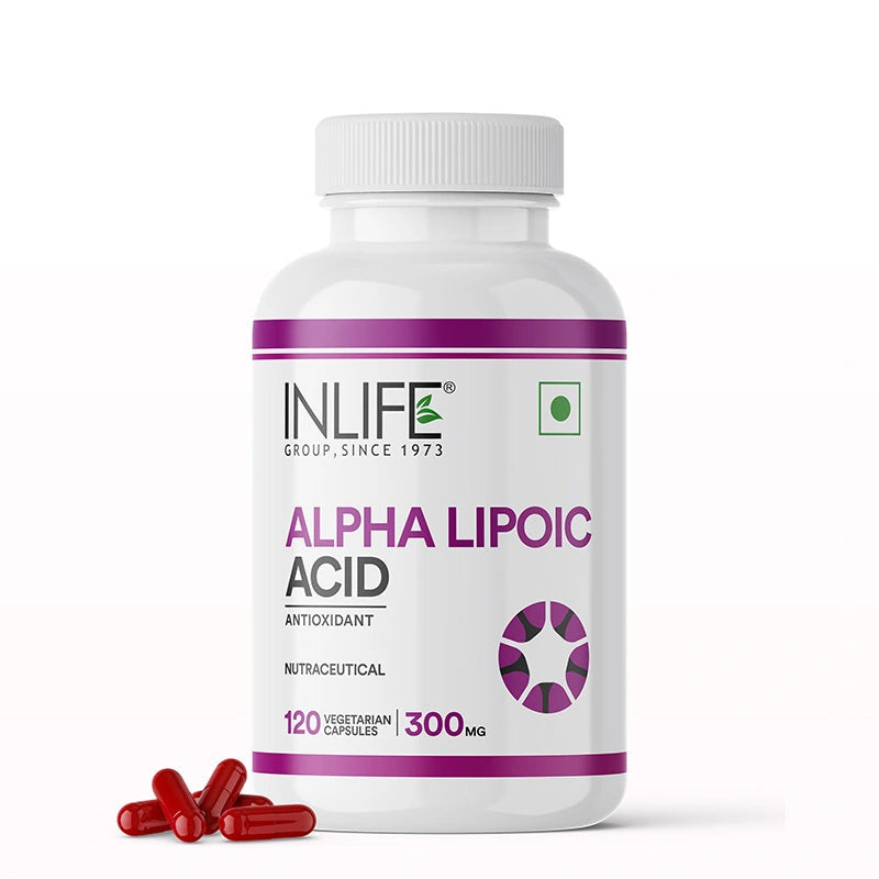 Inlife Alpha Lipoic Acid (ALA) 300mg Capsules - 11