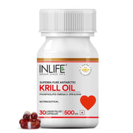 Inlife Krill Oil Omega 3 Fatty Acid Supplement | 500mg | 30 Capsules