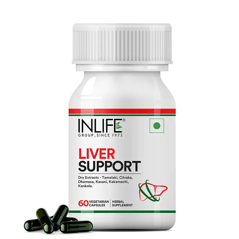 Inlife Liver Support Supplement | Veg. Capsules