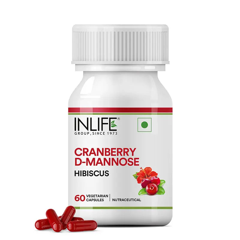 Inlife Cranberry 400mg D-Mannose 400mg | Hibiscus 200mg Capsules