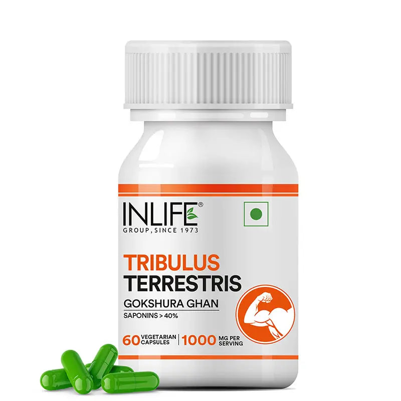 Inlife Tribulus Terrestris Extract (Gokshura) Supplement | 500mg | Veg. Capsules
