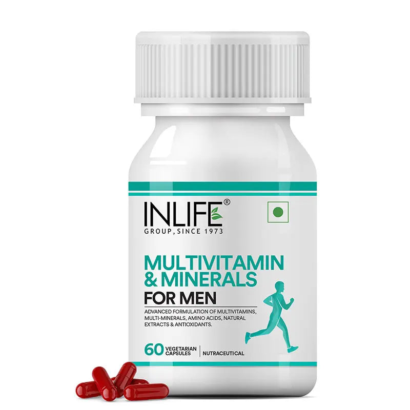 Inlife Multivitamin & Minerals Supplement for Men | Veg. Capsules