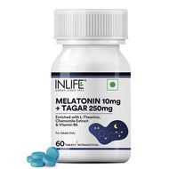 Inlife Melatonin (10mg) with Tagar (250mg)| 60 Vegetarian Tablets