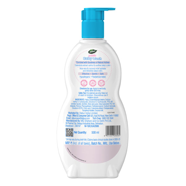 Dabur Gentle Baby Wash 500ml