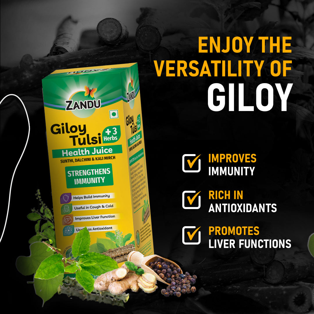 Zandu Giloy Tulsi Juice 1L