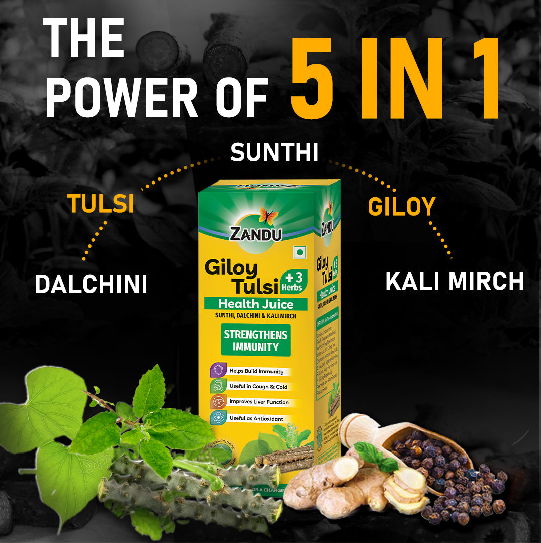 Zandu Giloy Tulsi Juice 1L
