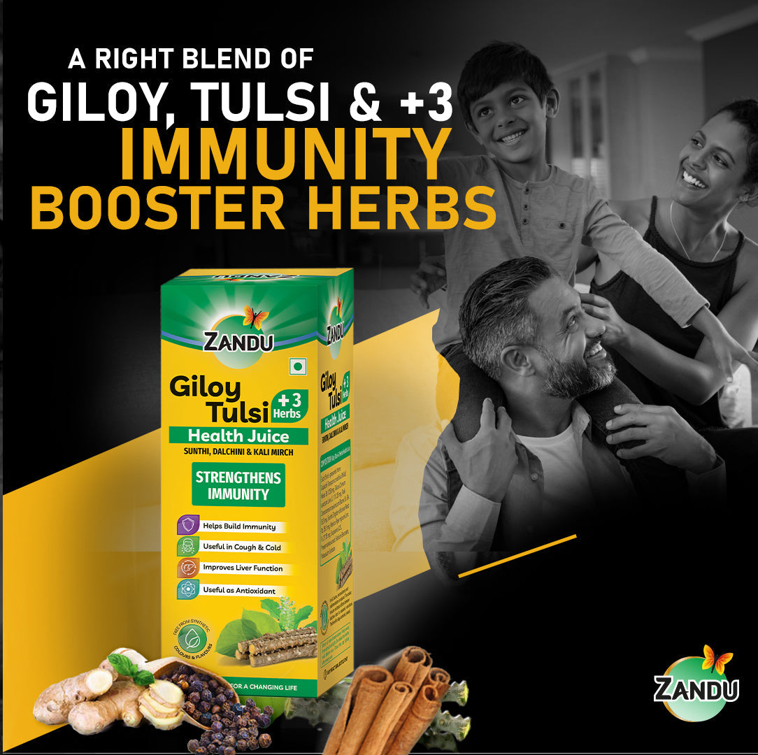 Zandu Giloy Tulsi Juice 1L